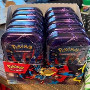 Pokemon Trading Card Game Tin Set - Purple and Red